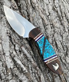BUCK ** CUSTOM BRIAN YELLOWHORSE ARTIST PROOF DESERT IRONWOOD EAGLE MINI ALPHA