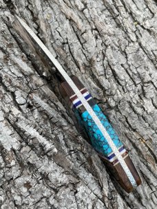 BUCK ** CUSTOM BRIAN YELLOWHORSE ARTIST PROOF DESERT IRONWOOD EAGLE MINI ALPHA