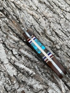 BUCK ** CUSTOM BRIAN YELLOWHORSE ARTIST PROOF DESERT IRONWOOD EAGLE MINI ALPHA