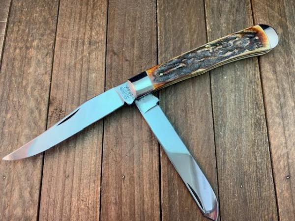 Queen City Cutlery Trapper Gorgeous Stag!