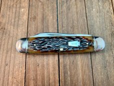 Schatt and Morgan Split Back Spring Whittler Amber Peach Seed Jigged Bone 2003