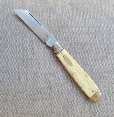 Kroo Bleached Kudu Bone Sheepsfoot English JackRwl34 425doved amp fluted bolsterscoa amp slip 