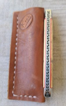 VA SALE K'roo Bleached Kudu Bone Sheepsfoot English Jack..Rwl34. .4.25..caps & bolsters..coa & slip 
