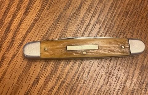 HOFFRITZ NEW YORK hen and rooster ? STAG HANDLE 4 BLADE