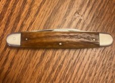 HOFFRITZ NEW YORK hen and rooster ? STAG HANDLE 4 BLADE