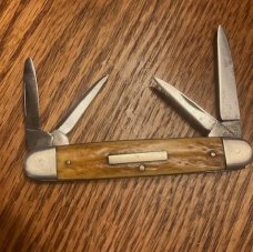 HOFFRITZ NEW YORK hen and rooster ? STAG HANDLE 4 BLADE