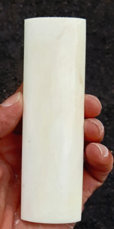 Camel Bone Knife Handle Blanks Pair