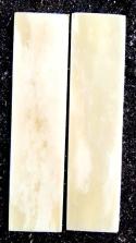 Bovine Bone Knife Handle Blanks Pair