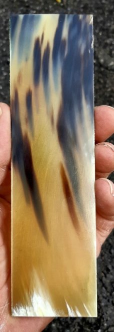 Yak Horn Knife Handle Blanks Pair 6-1/4"