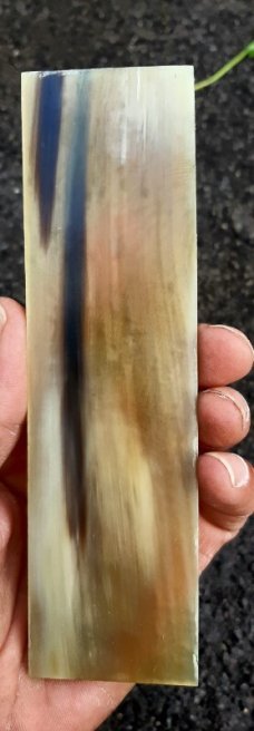 Yak Horn Knife Handle Blanks Pair 6-1/4"