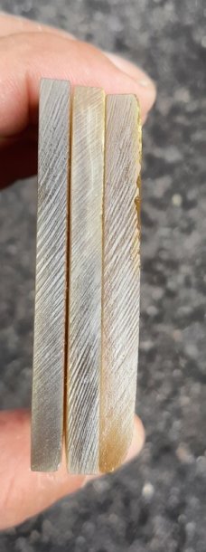 Large Honey Horn Knife Handle Blanks 3-pieces