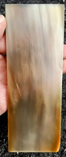 Large Honey Horn Knife Handle Blanks 3-pieces
