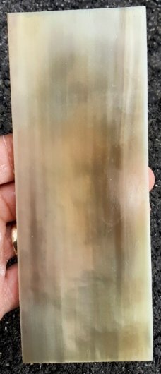 Large Honey Horn Knife Handle Blanks 3-pieces