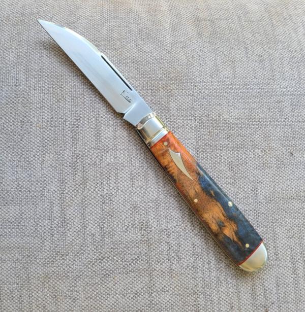 K'roo Dyed Karillian Birch Wharnie English Jack..Rwl34..4.25..Fang shield..fluted bolster..coa/slip K'roo Dyed Karillian Birch Wharnie English Jack..Rwl34..4.25..Fang shield..fluted bolster..coa/slip
