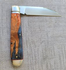 K'roo Dyed Karillian Birch Wharnie English Jack..Rwl34..4.25..Fang shield..fluted bolster..coa/slip 