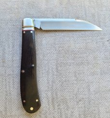 SALE K'roo Custom African Blackwood Wharnie Slimline..4"..Rwl34..filework..coa and slip 