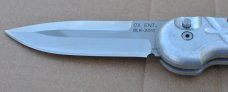 Ochs Auto Club knife 2011 Pocket Clip Mint Box Signature Bill Of Sale Aluminum Finish