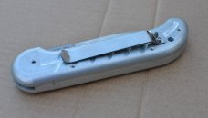Ochs Auto Club knife 2011 Pocket Clip Mint Box Signature Bill Of Sale Aluminum Finish