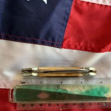 Vintage Boker (Tree Brand) 2 Blade Barlow w/ Nice Bone Handles