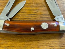 Boker Tree Brand 3-Blade Copperhead Folding Knife w/Imitation Tortoise Shell Scales Germany