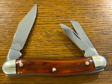 Boker Tree Brand 3-Blade Copperhead Folding Knife w/Imitation Tortoise Shell Scales Germany