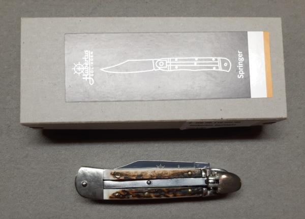 Hubertus Lilliput Switchblade with Stag Hubertus Lilliput Switchblade with Stag