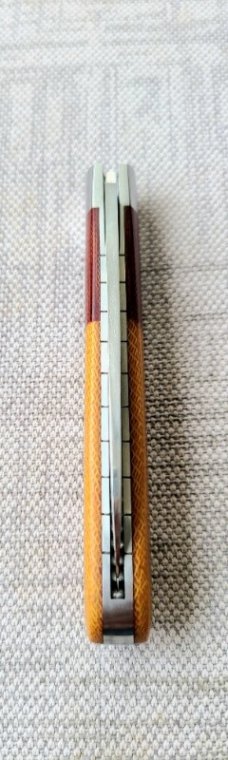 T A Davison Swayback Wharnie .3.75"..Micarta bolsters & scales...Cpm154..jeweled liners..#2374..New 