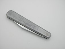 Queen Cutlery #45 Big Chief folding knife:  5” overall, cast aluminum handles, 440 stainless blade