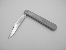 Queen Cutlery #45 Big Chief folding knife:  5” overall, cast aluminum handles, 440 stainless blade