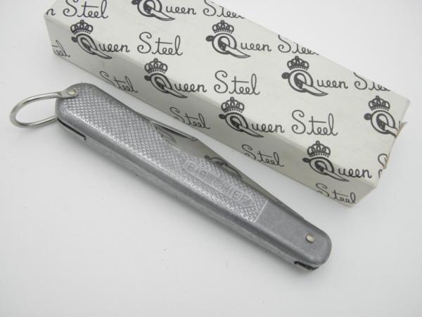 Queen Cutlery - Big Chief #45EO: 5” closed, cast aluminum frame and stainless
