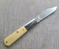T.A Davison Clip Barlow..Cpm154..Westinghouse Ivory Micarta...3 5/8" cld..#2382..pouch..coinedged