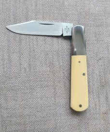 T.A Davison Clip Barlow..Cpm154..Westinghouse Ivory Micarta...3 5/8" cld..#2382..pouch..coinedged