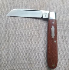 T A Davison Sheepsfoot Straight Jack...3 3/8..Canvas Micarta scales...Cpm154..jeweled liners..#1260