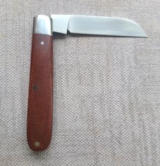 T A Davison Sheepsfoot Straight Jack...3 3/8..Canvas Micarta scales...Cpm154..jeweled liners..#1260