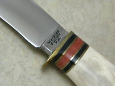 Marbles Gladstone Mich. USA Stag/Stag Expert Fixed Blade Sheath Knife in Box