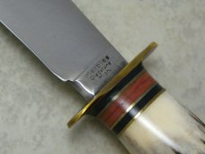 Marbles Gladstone Mich. USA Stag/Stag Expert Fixed Blade Sheath Knife in Box