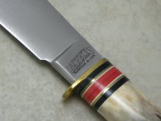 Marbles Gladstone Mich. USA Stag/Stag Expert II Fixed Blade Sheath Knife in Box