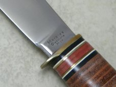 Marbles Gladstone Mich. USA Leather/Stag Expert Fixed Blade Sheath Knife in Box