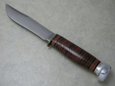 Marbles Gladstone Mich. USA Leather/Aluminum Expert Fixed Blade Sheath Knife in Box