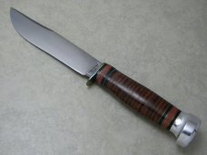 Marbles Gladstone Mich. USA Leather/Aluminum Expert Fixed Blade Sheath Knife in Box