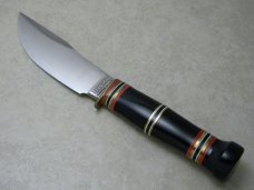Marbles Gladstone Mich. USA Buffalo/Buffalo/Buffalo Woodcraft Fixed Blade Sheath Knife in Box c.2000