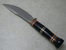 Marbles Gladstone Mich. USA Buffalo/Buffalo/Buffalo Woodcraft Fixed Blade Sheath Knife in Box c.2000