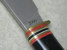 Marbles Gladstone Mich. USA Buffalo/Buffalo/Buffalo Woodcraft Fixed Blade Sheath Knife in Box c.2000
