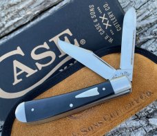 CASE XX ** 2021 TONY BOSE COLLABORATION SMOOTH BLACK LAMINATE 154CM HT TRAPPER