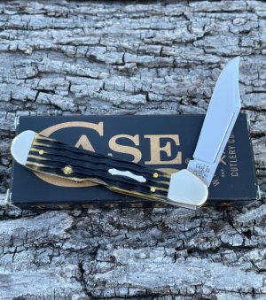 CASE XX ** SFO 2023 OLIVE GREEN JIGGED BONE MINI COPPERLOCK