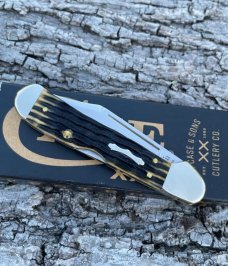 CASE XX ** SFO 2023 OLIVE GREEN JIGGED BONE MINI COPPERLOCK