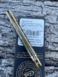 CASE XX ** SFO 2023 OLIVE GREEN JIGGED BONE MINI COPPERLOCK