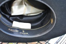 Stetson Mallory Western Hat Black Size 7 1/8 Clean Worn A Couple Of Times