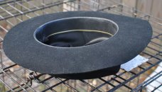 Stetson Mallory Western Hat Black Size 7 1/8 Clean Worn A Couple Of Times