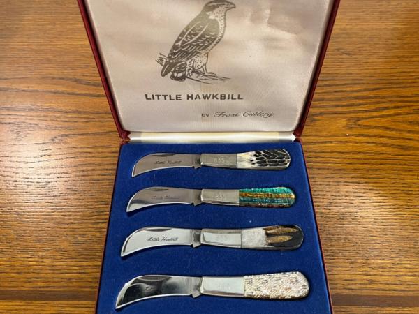 Frost Cutlery "Little Hawkbill" Limited Edition Matched 4-Knife Set SN#835 Japan